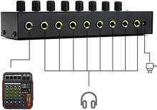 Load image into Gallery viewer, MR DJ Microamp HA800 Ultra-compact 8-channel stereo headphone amplifier