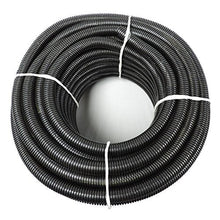 Load image into Gallery viewer, American Terminal 1" Dia. x 50 ft, Black Flexible Polyethylene Corrugated (PE) Split Tubing Wire Loom