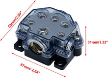 Load image into Gallery viewer, 2 Absolute PD-150C 0-2-4 Gauge 1 in 5 Ways Out Power Splitter Distribution Block