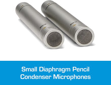 Load image into Gallery viewer, Samson C02 Pencil Condenser Pencil Microphones Pair +2 MR DJ Mic Stand &amp; XLR Cable