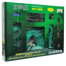 Load image into Gallery viewer, Absolute KIT4GR PRO Marine Auto Car RV 4 Gauge 2000 Watts Amplifier Installation Amp Kit