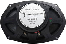Load image into Gallery viewer, Diamond Audio DES692 6x9" 2-Way Coaxial Speaker with 25mm Aluminum Dome Tweeter