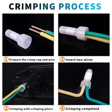 Load image into Gallery viewer, American Terminal CC16G1000 1000 pcs 16-14 Gauge Close End Crimp Terminal Caps for Car Audio and Electronics