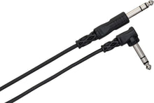 Load image into Gallery viewer, Hosa CPP-105R Interconnect Cable - 1/4-inch TS Male to Right-angle 1/4-inch TS Male - 5 foot