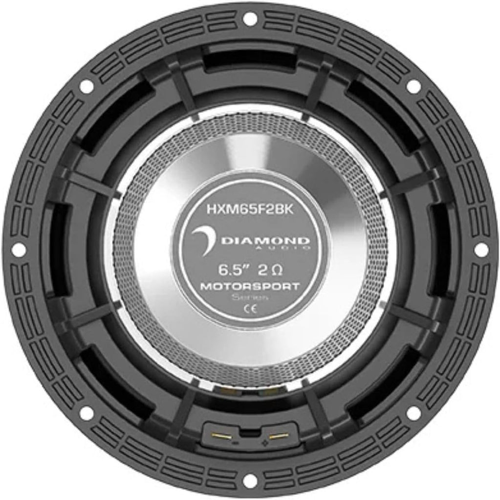 Diamond Audio HXM65F2BK 6.5" 2-Way 2Ω HIGH Output Marine Speaker