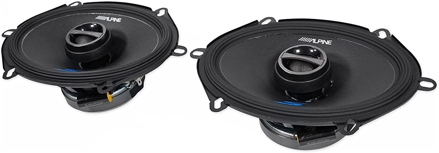 Front+Rear Alpine S 5x7" Factory Speaker Replacement Kit For 1993-1997 Mazda MX6