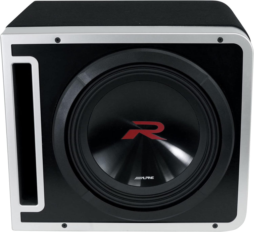 Alpine R2-SB12V x2 Loaded 12" 750W R-W12D4 Subwoofers + Ported Sub Enclosure Box