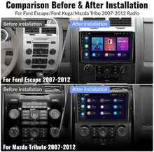 Load image into Gallery viewer, Absolute Compatible with Ford 2008-2012 Escape car radio stereo radio kit dash installation mounting w/ wiring harness and radio antenna