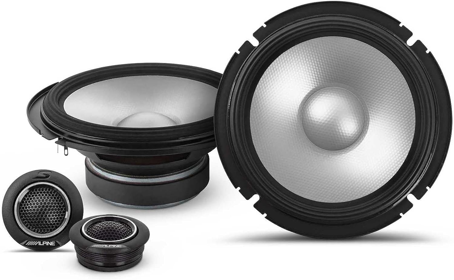 Alpine S2-S65C 6.5" Component Set S2-S69 6x9" Coaxial Speaker S2-A36F Amplifier