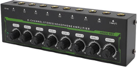 MR DJ Microamp HA800PRO Ultra-compact 8-channel stereo headphone amplifier