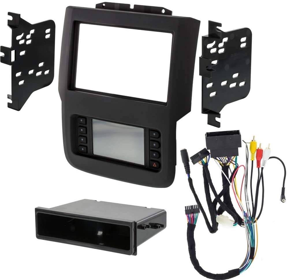 Metra Bundle Compatible 13-17 Ram Chassis Cab 3500 4500 5500 99-6527B Single/Double DIN Dash Kit Antenna Adapter