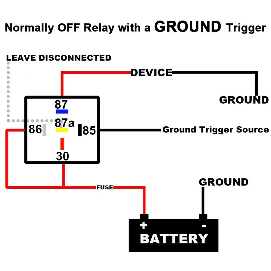 Absolute RLS125 10 PACK Bosch style 12-VCD Automotive Relay SPDT 30/40 AMP