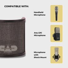 Load image into Gallery viewer, CAD Audio VP3 Compact Pop Filter for Handheld or LCD Microphone