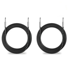 Load image into Gallery viewer, 2 MR DJ CQQ30 30' Pro PA DJ Karaoke 1/4" Male to 1/4" Male Mono Audio Amp Patch Cords Speaker Wire PA Cable