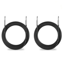 Load image into Gallery viewer, 2 MR DJ CQQ6 6' Pro PA DJ Karaoke 1/4" Male to 1/4" Male Mono Audio Amp Patch Cords Speaker Wire PA Cable