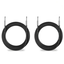 Load image into Gallery viewer, 2 25 FT 1/4" to 1/4" Pro Audio PA DJ Sound Amplifier AMP to Speaker Cable Cord