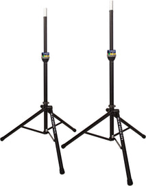 2 Ultimate Support TS-90B TeleLock Series Lift-assist Aluminum Speaker Stand Bundle