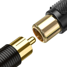 Load image into Gallery viewer, Absolute FF-100B-10 Gold RCA Female-to-Female Coupler Adapter 10 Pack