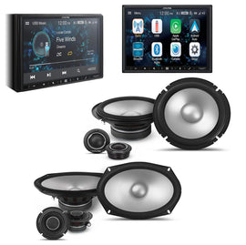 Alpine ILX-W670 Digital Indash Receiver, Alpine S2-S65C 6.5