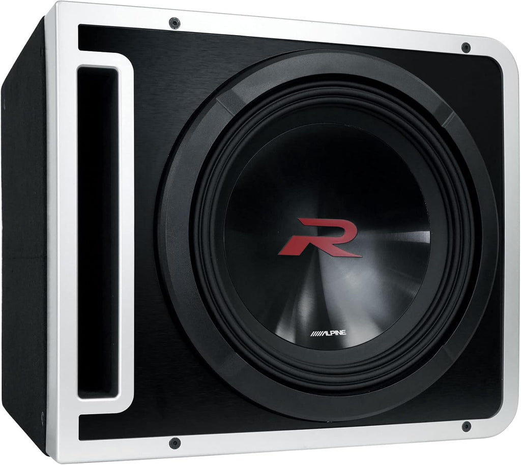 Alpine R2-SB12V x2 Loaded 12" 750W R-W12D4 Subwoofers + Ported Sub Enclosure Box