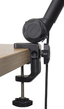 Load image into Gallery viewer, Gator GFWMICBCBM3000 Deluxe Frameworks Desktop Mic Boom Stand - Bundle with Microphone Windscreen, XLR Cable