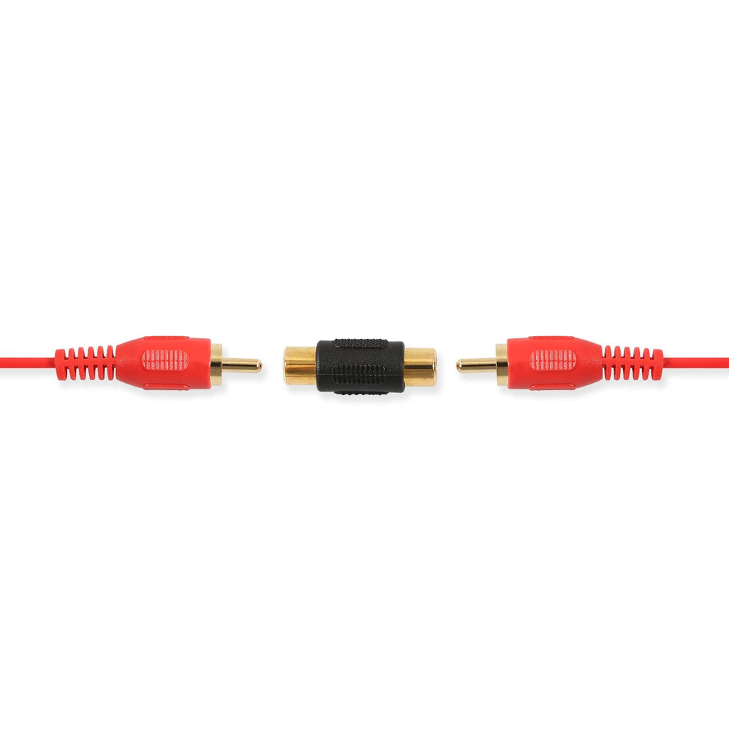 Absolute FF-100B-10 Gold RCA Female-to-Female Coupler Adapter 10 Pack