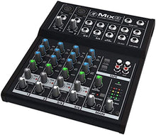 Load image into Gallery viewer, Mackie Mix8 8-Channel Compact Mixer Bundle with MR DJ Headphones, Two 1/4" TRS Cables &amp;  XLR Cables