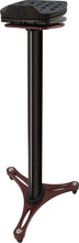 Load image into Gallery viewer, Ultimate Support MS-100R MS Series Professional Column Studio Monitor Stands with Adjustable Angle and Axis, Acoustic Foam Platform, and Three Internal Channels - Black