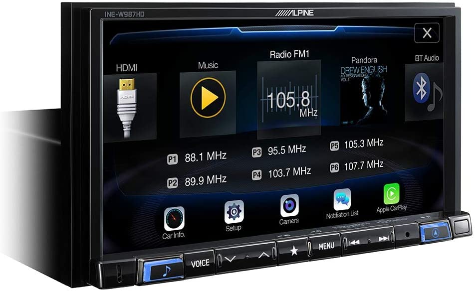 Alpine Bundle INE-W987HD 7-Inch Nav Receiver & PAC RPK4-FD2201 2015 and up Ford F-150 & Super Duty W/ 4.2 Display Kit