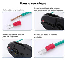 Load image into Gallery viewer, American Terminal E-SR8-1000 1000PCS 18-22 AWG Red Insulated Fork Spade Wire Connector Electrical Crimp Terminal