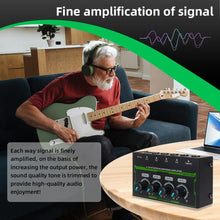 Load image into Gallery viewer, MR DJ Microamp HA400PRO Ultra-compact 4-channel stereo headphone amplifier