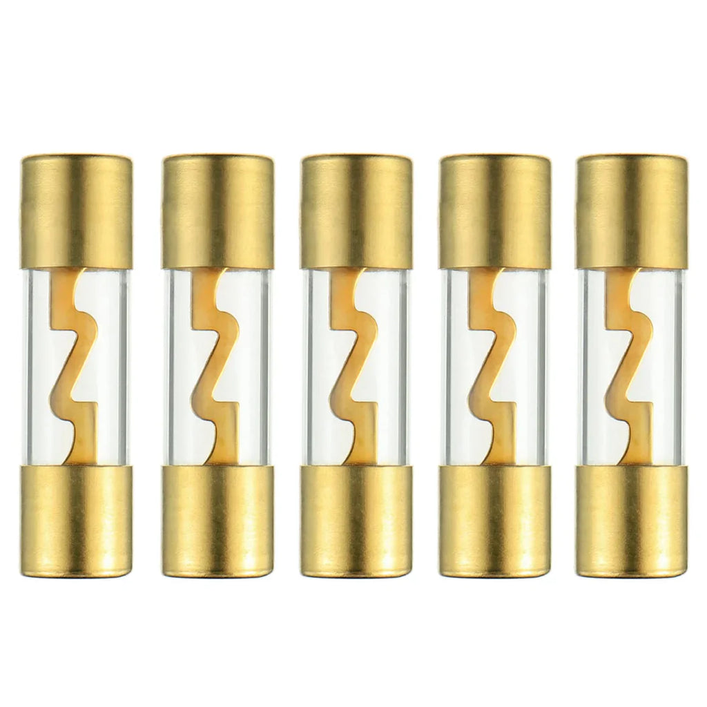 DC Sound DAGU80-10 80 Amp AGU Glass Fuse 10 Pack