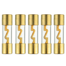 Load image into Gallery viewer, 10 Absolute AGU60 60 Amp AGU gold plated fuses round glass fuse