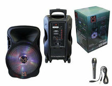 Load image into Gallery viewer, 15" 2-way Powered Speaker with BLUETOOTH 3000 Watt Built-in Amplifier/USB Mp3