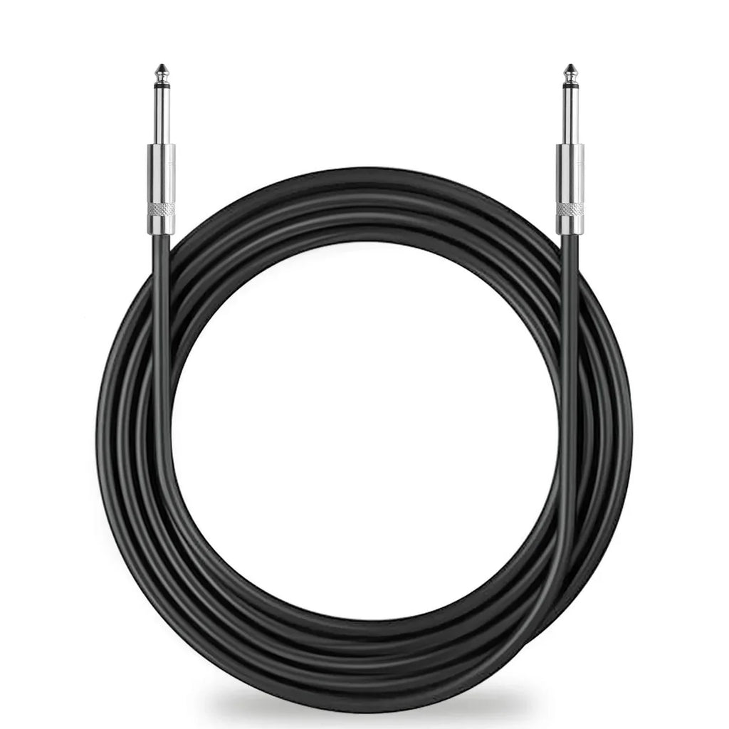 MK Audio MK SKJ-603 Speaker Cable Wire 1/4 in inch TS to Same 3 feet