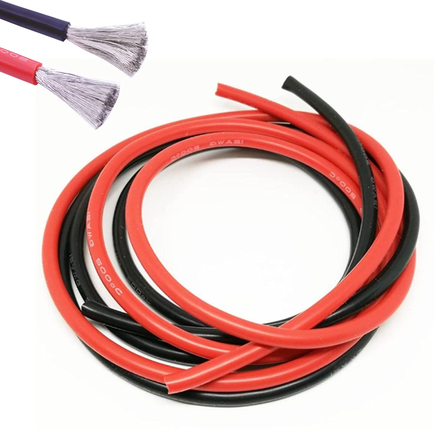 10 Gauge 10 Feet Red +10 Feet Black Power Ground Wire Cable Car Boat RV ATV Marine