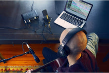 Load image into Gallery viewer, Mackie Producer Bundle with Onyx Producer interface, EM89D dynamic mic, EM91C condenser mic and MC-100 headphones.