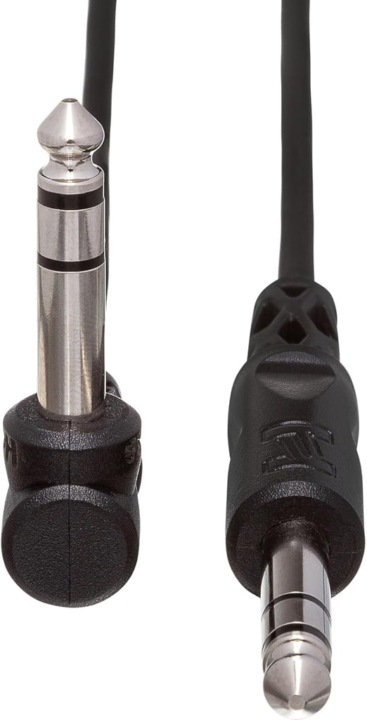 Hosa CPP-105R Interconnect Cable - 1/4-inch TS Male to Right-angle 1/4-inch TS Male - 5 foot