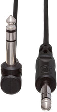 Load image into Gallery viewer, Hosa CPP-105R Interconnect Cable - 1/4-inch TS Male to Right-angle 1/4-inch TS Male - 5 foot