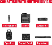 Load image into Gallery viewer, MR DJ CQSXF3 3' Pro PA DJ Karaoke XLR Female to 1/4" TRS Stereo Male Plug Audio Balanced Microphone Cable