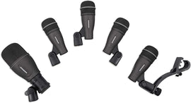 Samson DK705 5-Piece Drum Microphone Kit Bundle with Stand & 3 XLR Cable