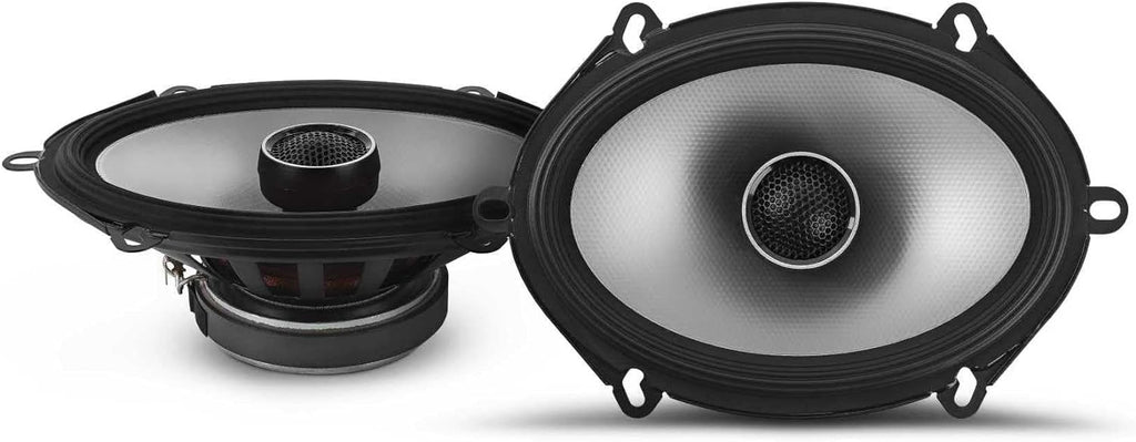 2 Alpine S2-S68 5x7" 6x8" Coaxial Speakers & Harness Fit 1987-Up Ford