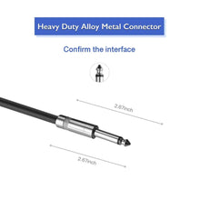 Load image into Gallery viewer, 2 MR DJ CQQ6 6' Pro PA DJ Karaoke 1/4" Male to 1/4" Male Mono Audio Amp Patch Cords Speaker Wire PA Cable