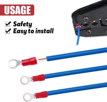Load image into Gallery viewer, MR DJ RT2218R 200 pcs #8 Red 22/16G Vinyl Insulated Connectors Ring Terminal