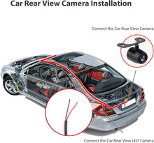 Load image into Gallery viewer, CAM112 Backup Camera License Plate HD Night Vision Rear View 170° Angle Waterproof Compatible with Pioneer Car Radio DMH-100BT DMH-WT8600NEX DMH-160BT DMH1770NEX AVH-120BT AVH-210EX AVH-2550NEX AVH-X490BS