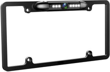 Load image into Gallery viewer, Absolute CAM2100S Chrome License Plate License Plate Backup HD Camera, Rear View Camera 170° Viewing Angle Universal Night Vision Waterproof High Sensitive 8 Bright LED Reversing Car Camera