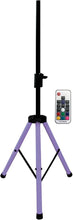 Load image into Gallery viewer, 2 MR DJ Color Stand LED Speaker Stand Tripod With LED lighting and IR control