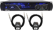 Load image into Gallery viewer, Peavey IPR 2 2000 2-Channel Lightweight 2000W Power Amplifier +PVI100XLR Mic+2 Speaker Cables