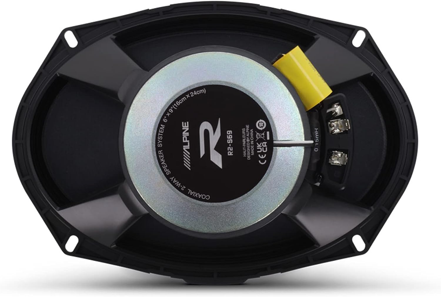 Alpine ILX-W670 Digital Indash Receiver & Two Pairs Alpine R2-S69 Type R 6x9 Coaxial Speaker & KIT8 Installation AMP Kit