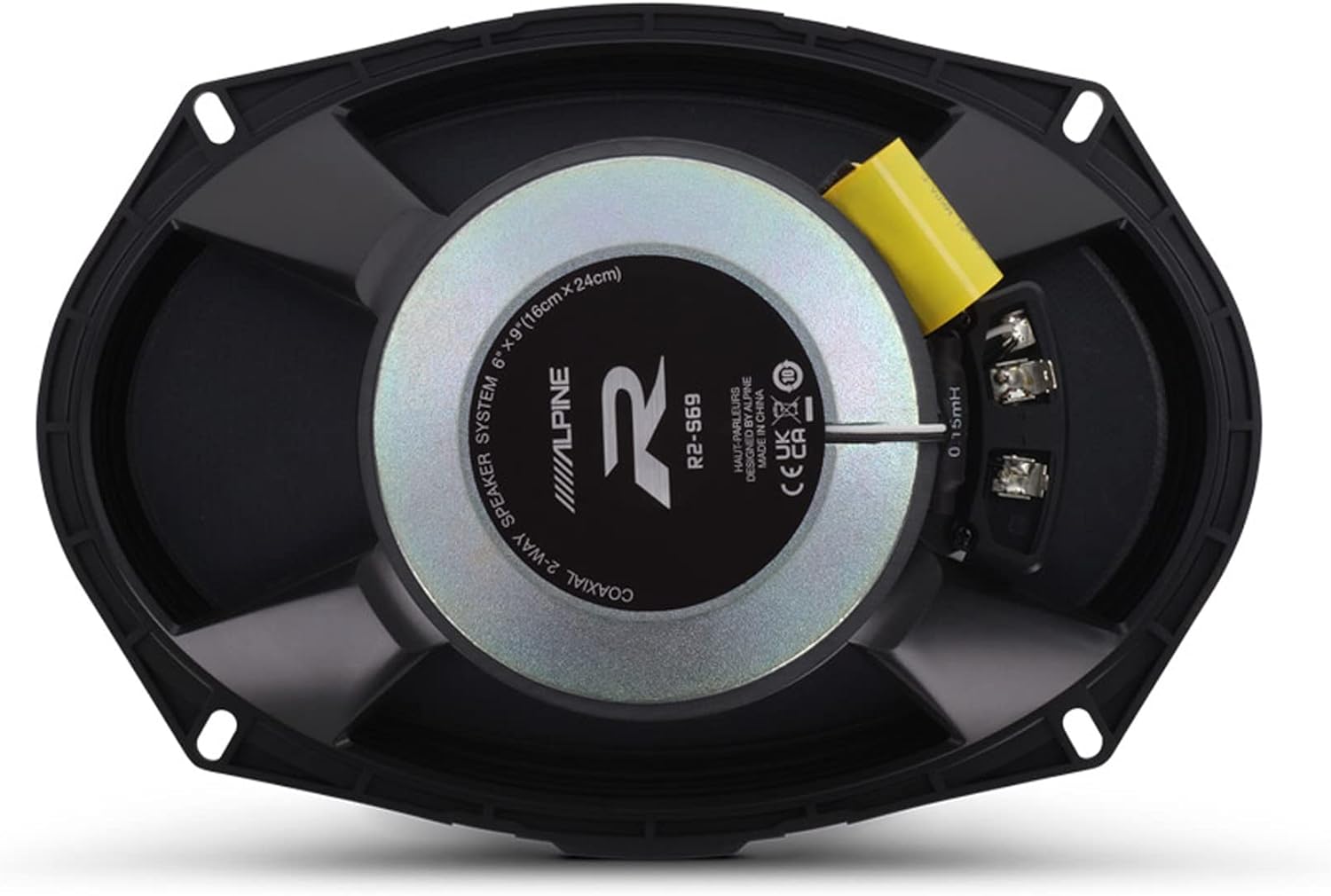 Alpine R2-S69 R-Series 6"x9" 600W 2-Way Car Coaxial Speakers & PAK1